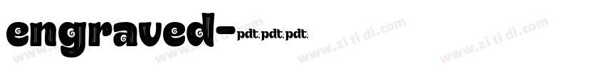 engraved字体转换