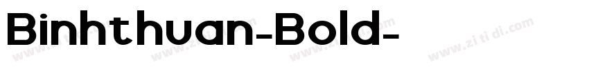 Binhthuan-Bold字体转换