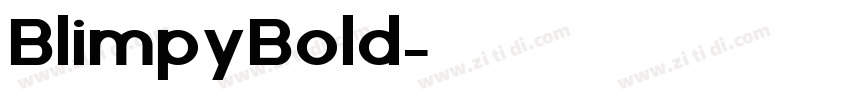 BlimpyBold字体转换