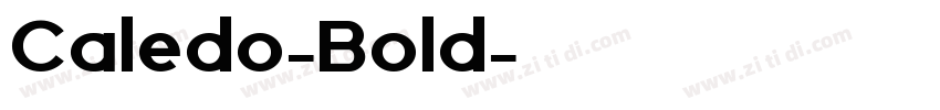 Caledo-Bold字体转换
