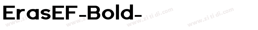 ErasEF-Bold字体转换