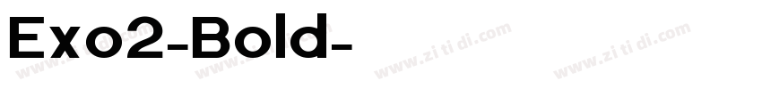 Exo2-Bold字体转换