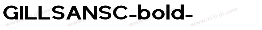 GILLSANSC-bold字体转换