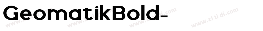 GeomatikBold字体转换