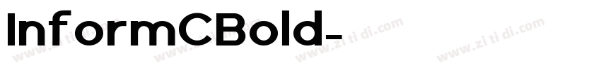 InformCBold字体转换