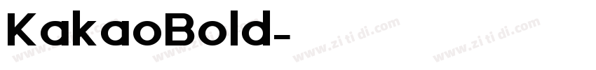KakaoBold字体转换