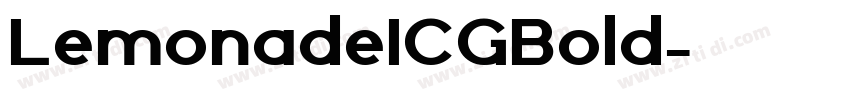 LemonadeICGBold字体转换