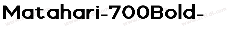 Matahari-700Bold字体转换
