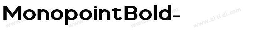 MonopointBold字体转换
