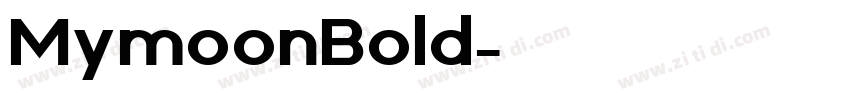 MymoonBold字体转换