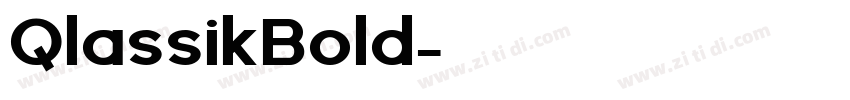 QlassikBold字体转换