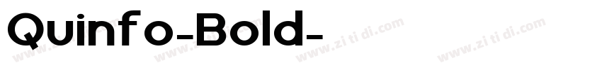 Quinfo-Bold字体转换