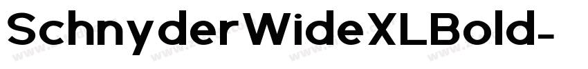SchnyderWideXLBold字体转换