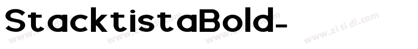 StacktistaBold字体转换