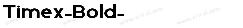 Timex-Bold字体转换