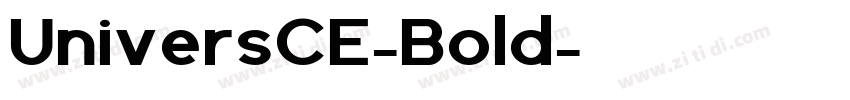 UniversCE-Bold字体转换