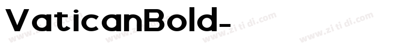 VaticanBold字体转换