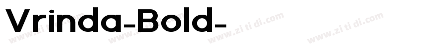 Vrinda-Bold字体转换