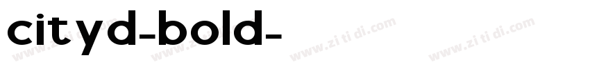 cityd-bold字体转换