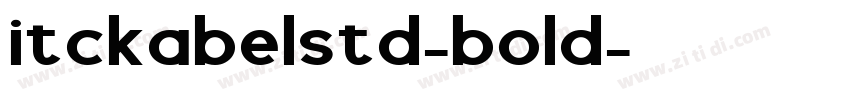 itckabelstd-bold字体转换