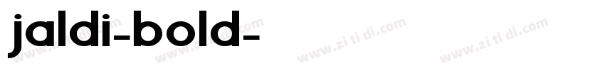 jaldi-bold字体转换