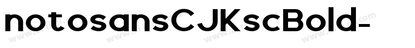 notosansCJKscBold字体转换