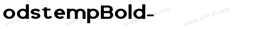 odstempBold字体转换