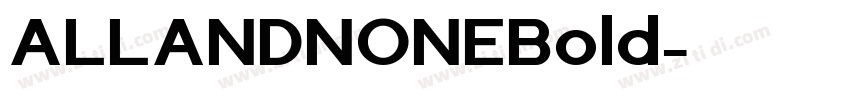 ALLANDNONEBold字体转换