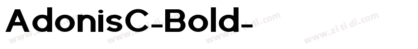 AdonisC-Bold字体转换