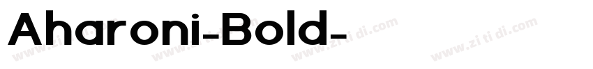 Aharoni-Bold字体转换