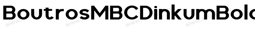 BoutrosMBCDinkumBold字体转换