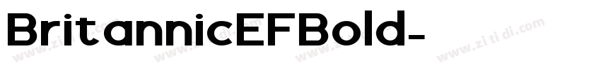 BritannicEFBold字体转换
