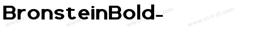 BronsteinBold字体转换