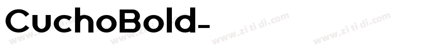 CuchoBold字体转换
