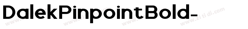 DalekPinpointBold字体转换