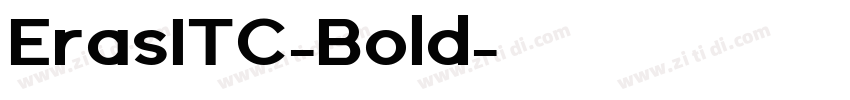 ErasITC-Bold字体转换