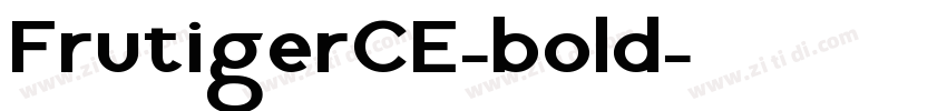 FrutigerCE-bold字体转换
