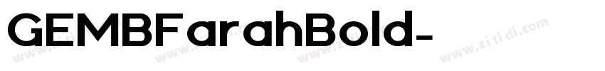 GEMBFarahBold字体转换