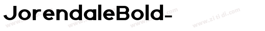 JorendaleBold字体转换