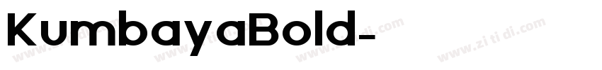 KumbayaBold字体转换