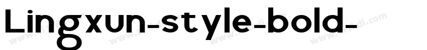 Lingxun-style-bold字体转换