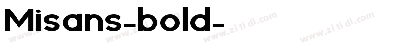 Misans-bold字体转换