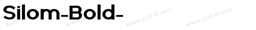 Silom-Bold字体转换