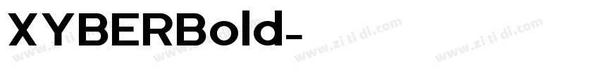 XYBERBold字体转换