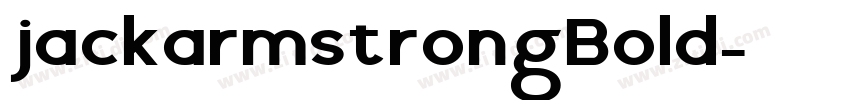 jackarmstrongBold字体转换