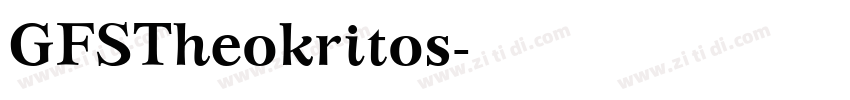 GFSTheokritos字体转换