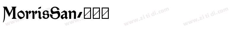 MorrisSan字体转换