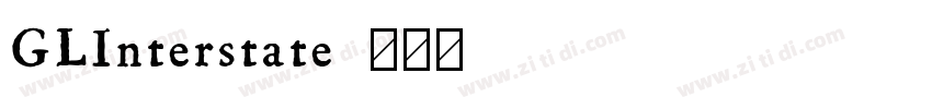 GLInterstate字体转换