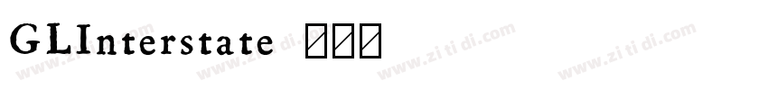 GLInterstate字体转换