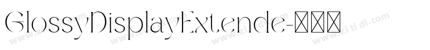 GlossyDisplayExtende字体转换